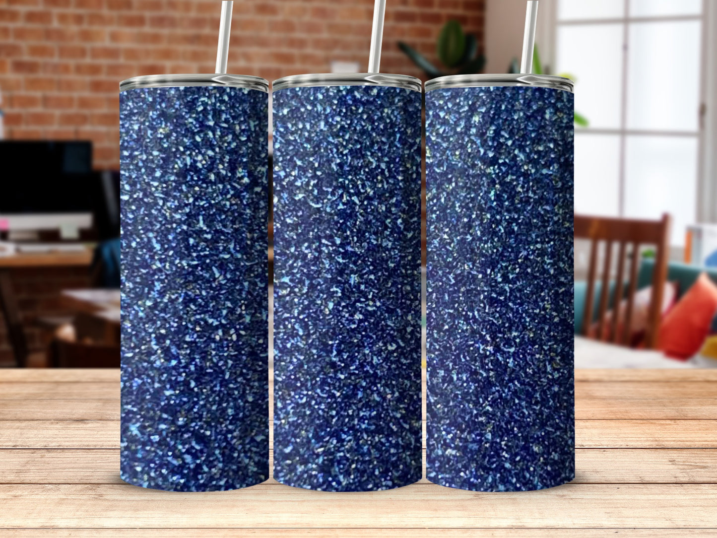 Blue Glitter Sparkle Tumbler Perfect for Every Occasion