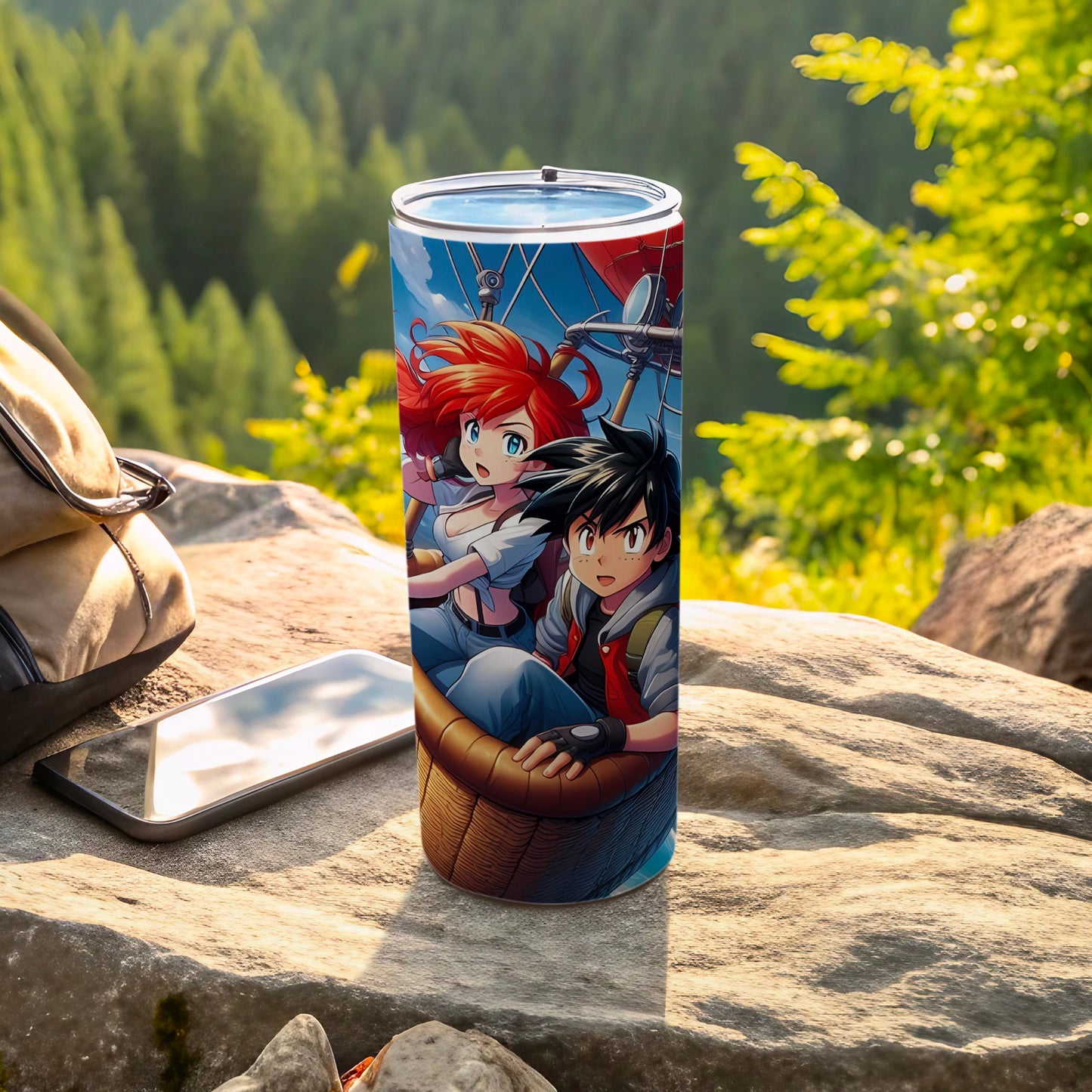 Vibrant Anime Adventure Insulated Tumbler Cup 20oz