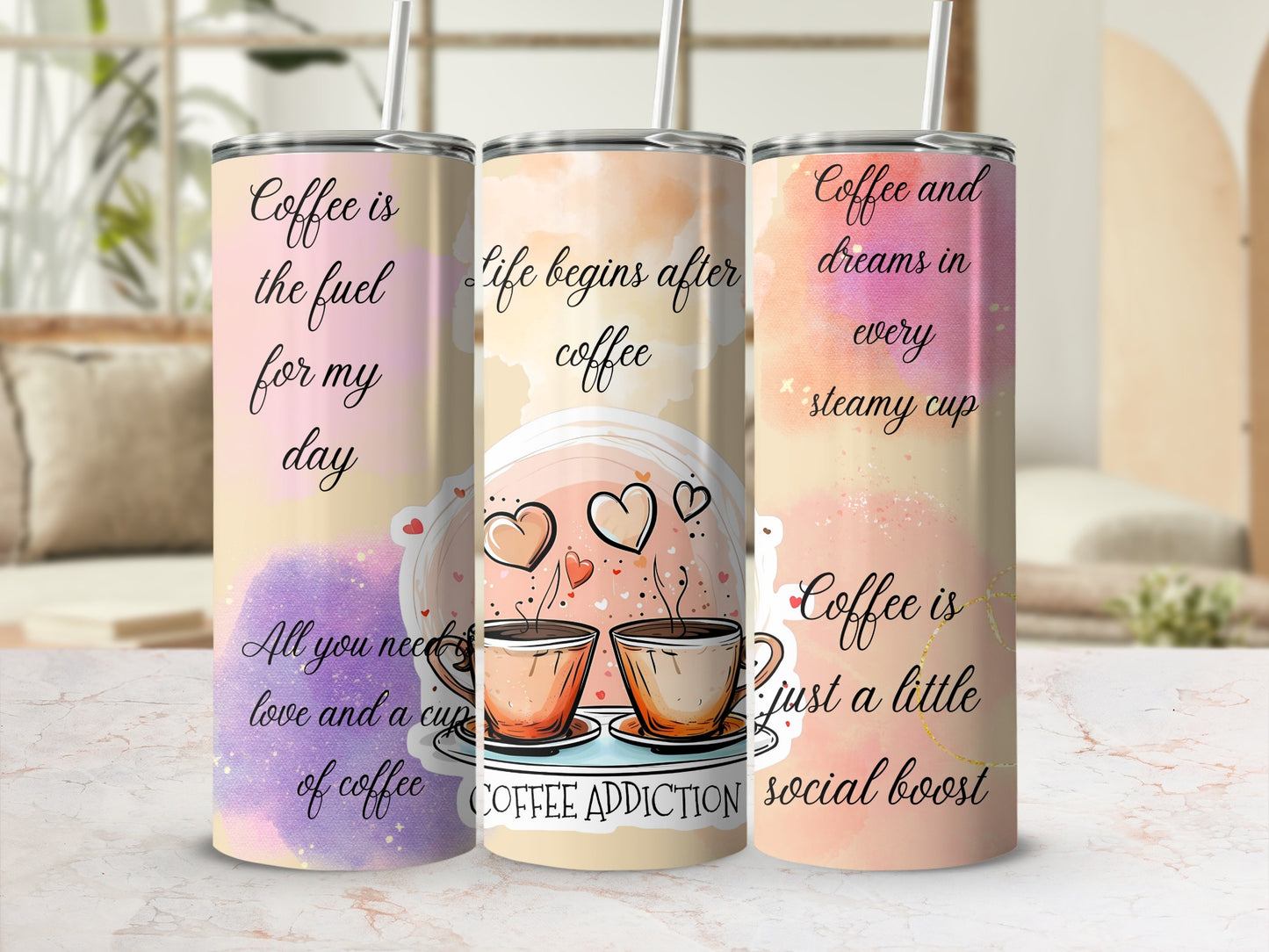 Inspirational Coffee Quotes for Your Day Tumbler