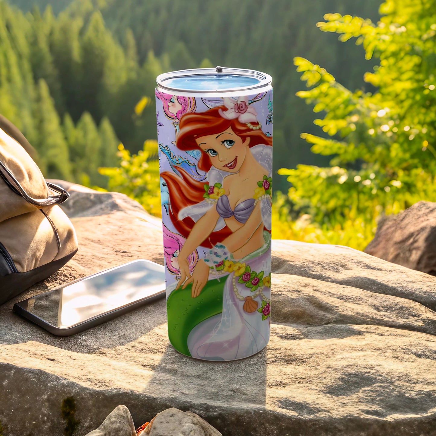 Colorful Ariel Outdoor Tumbler with Secure Lid
