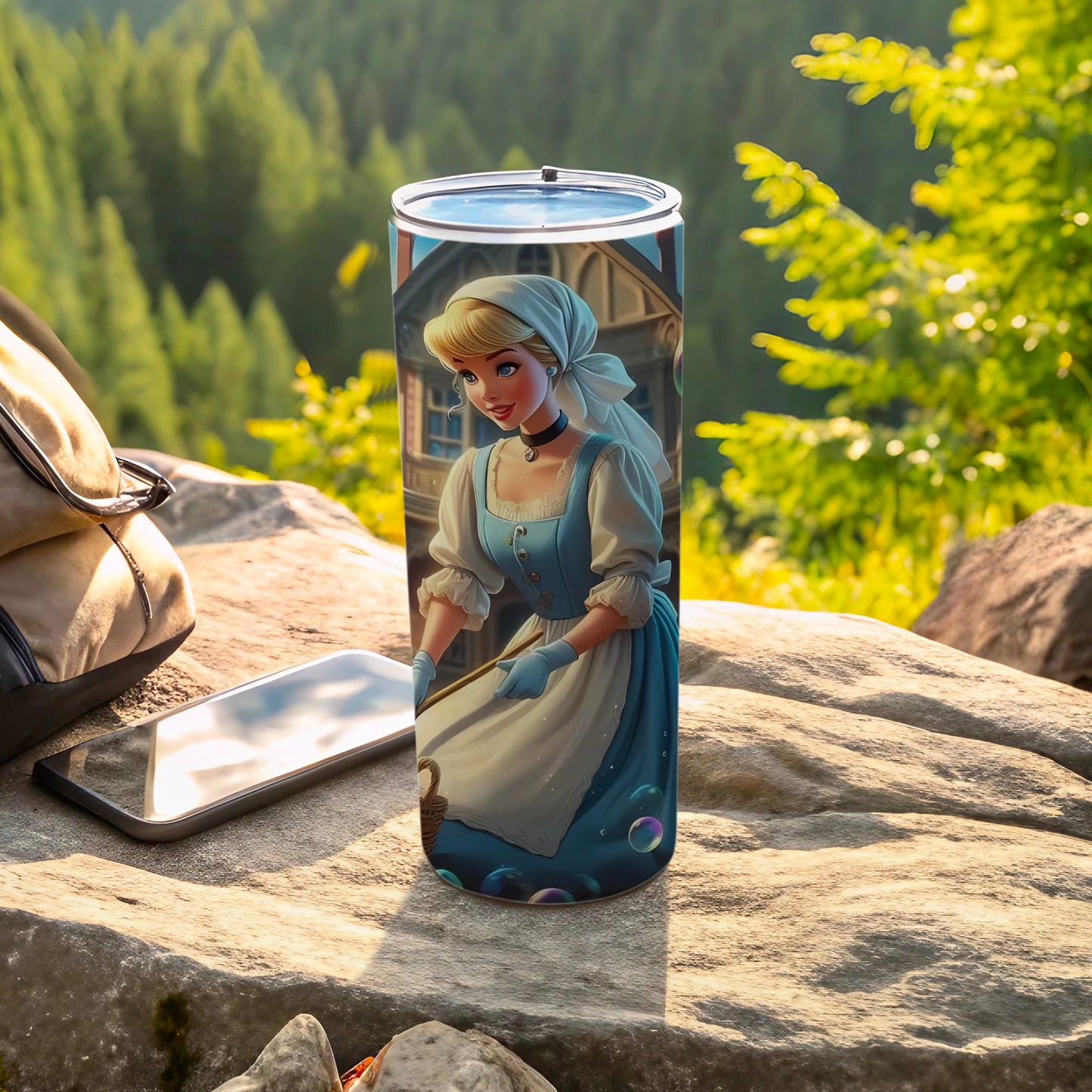 Cinderella Themed Travel Tumbler Adventure Companion