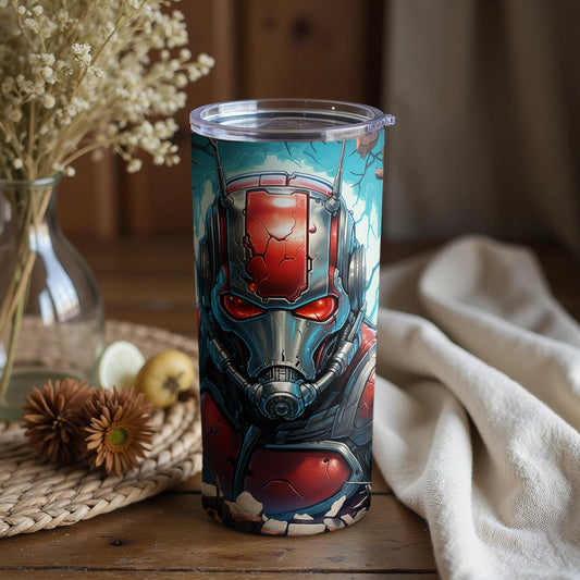 Futuristic Warrior Artwork on Cool Drinkware Product