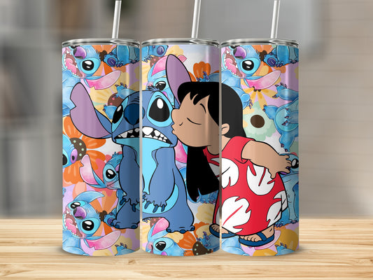 Colorful Cartoon Character-Themed Tumbler