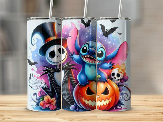 Colorful Halloween Design Stainless Steel Tumbler