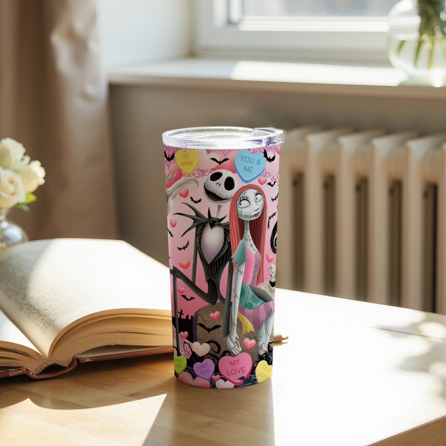 Romantic Gothic Character Design Travel Tumbler