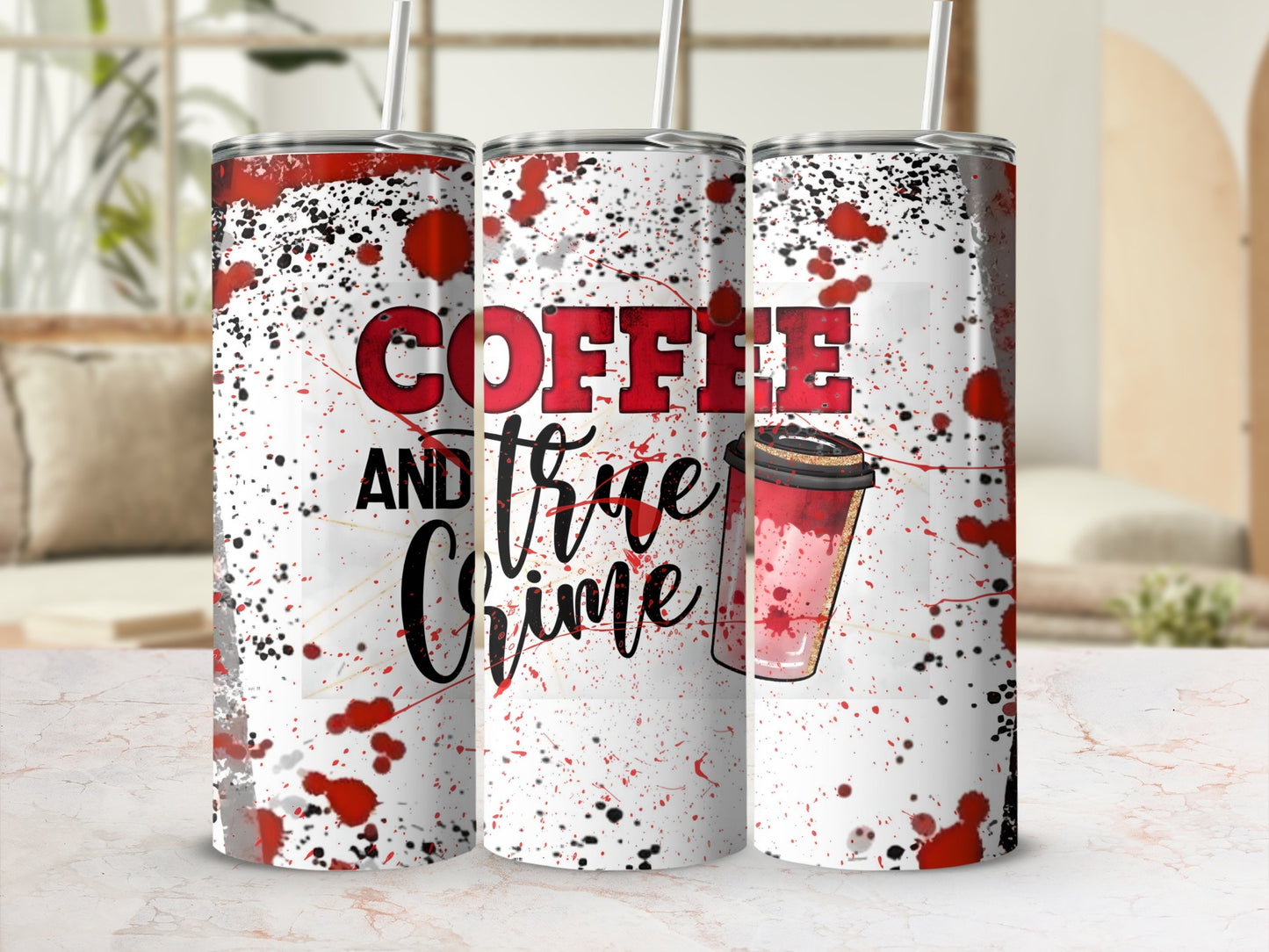 Coffee and True Crime Tumbler product
