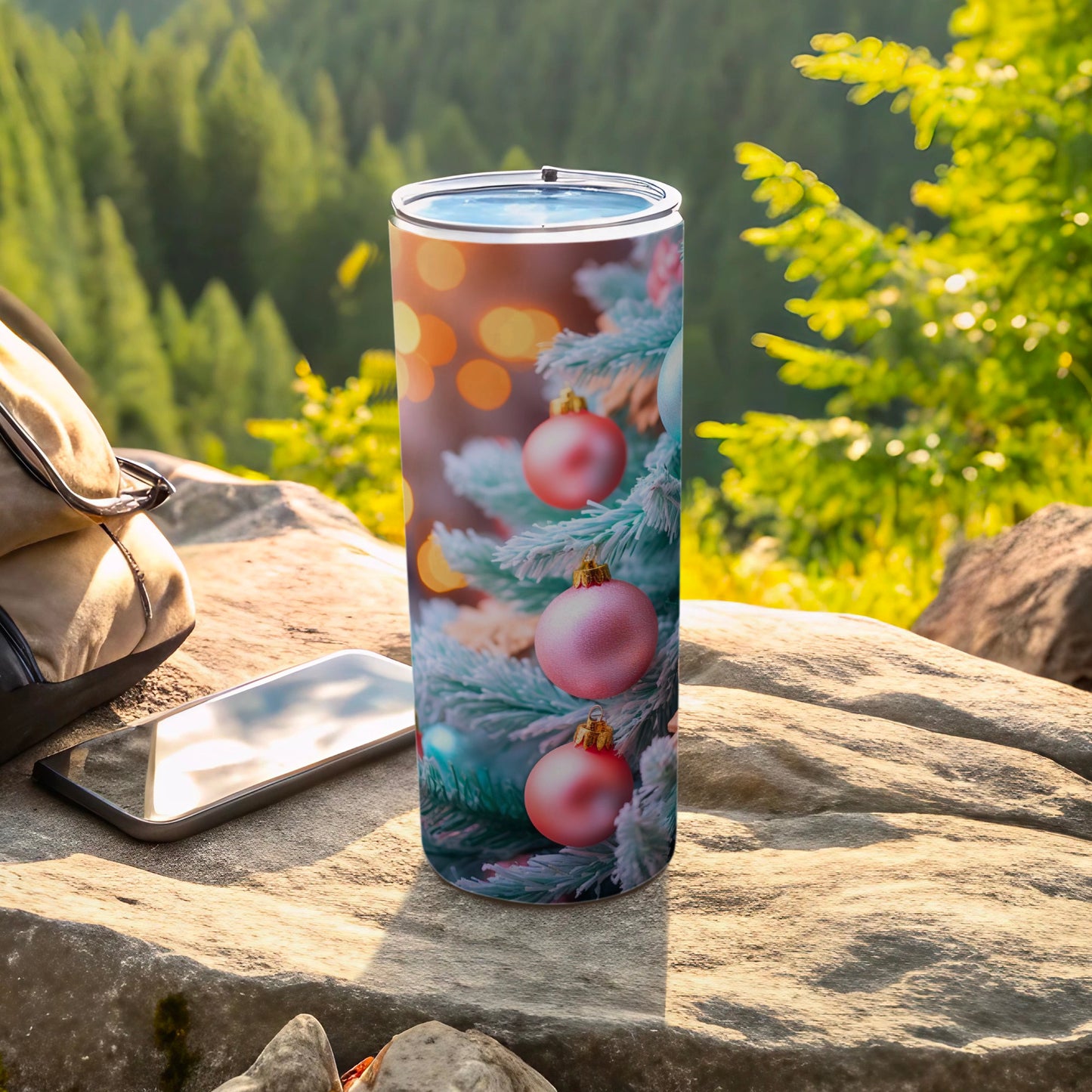 Festive Christmas Ornament Design Tumbler for All Seasons