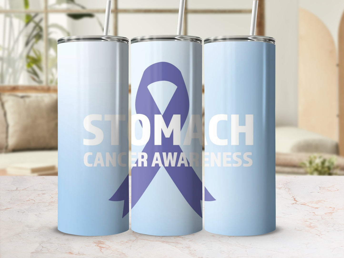 Stomach Cancer Awareness Tumbler for Health Support