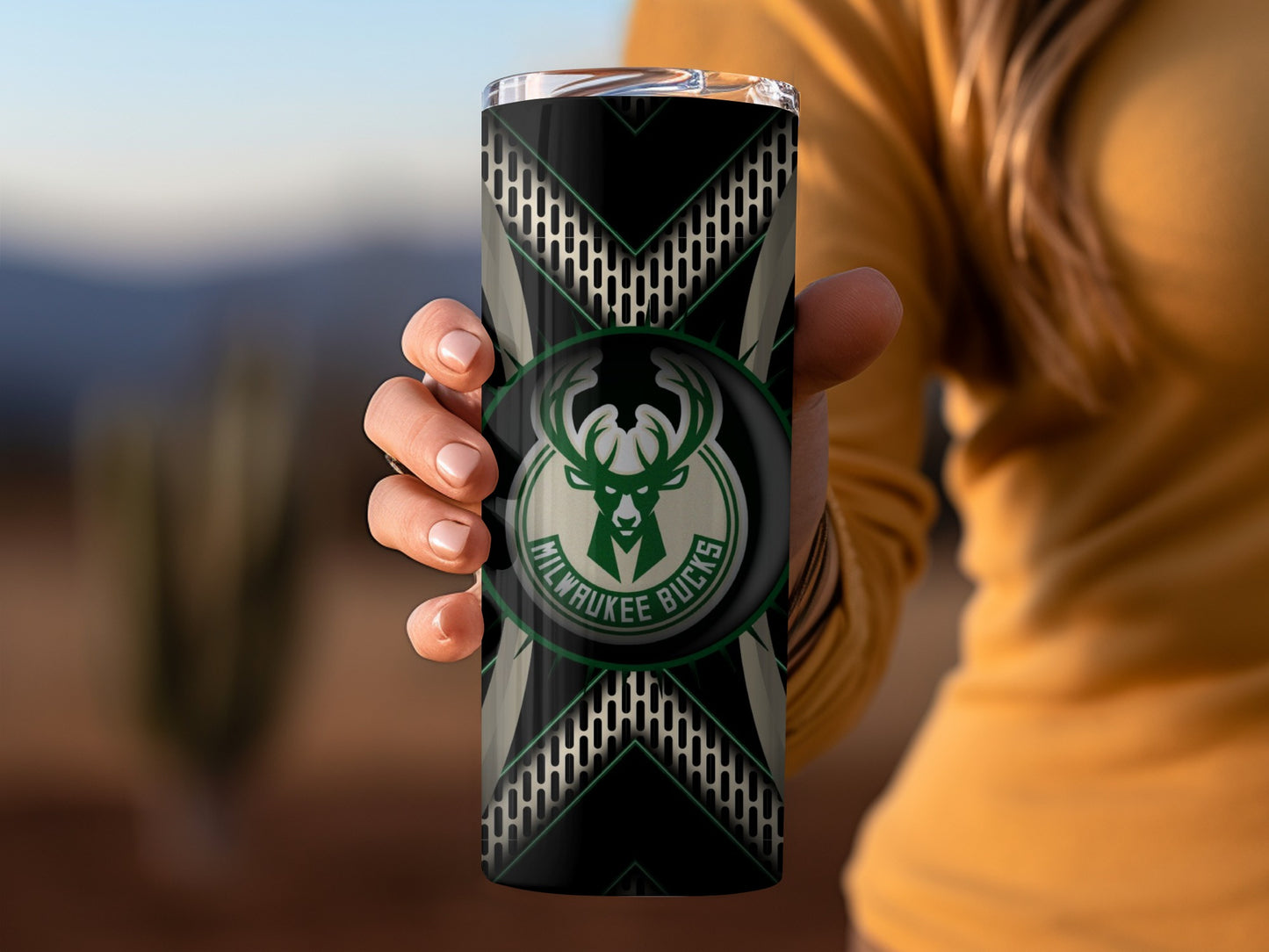 Milwaukee Bucks Basketball Team Logo Graphic Design Tumblers