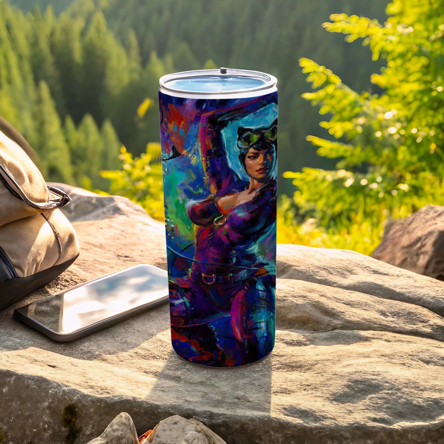 Vibrant Catwoman Abstract Design Tumbler product type