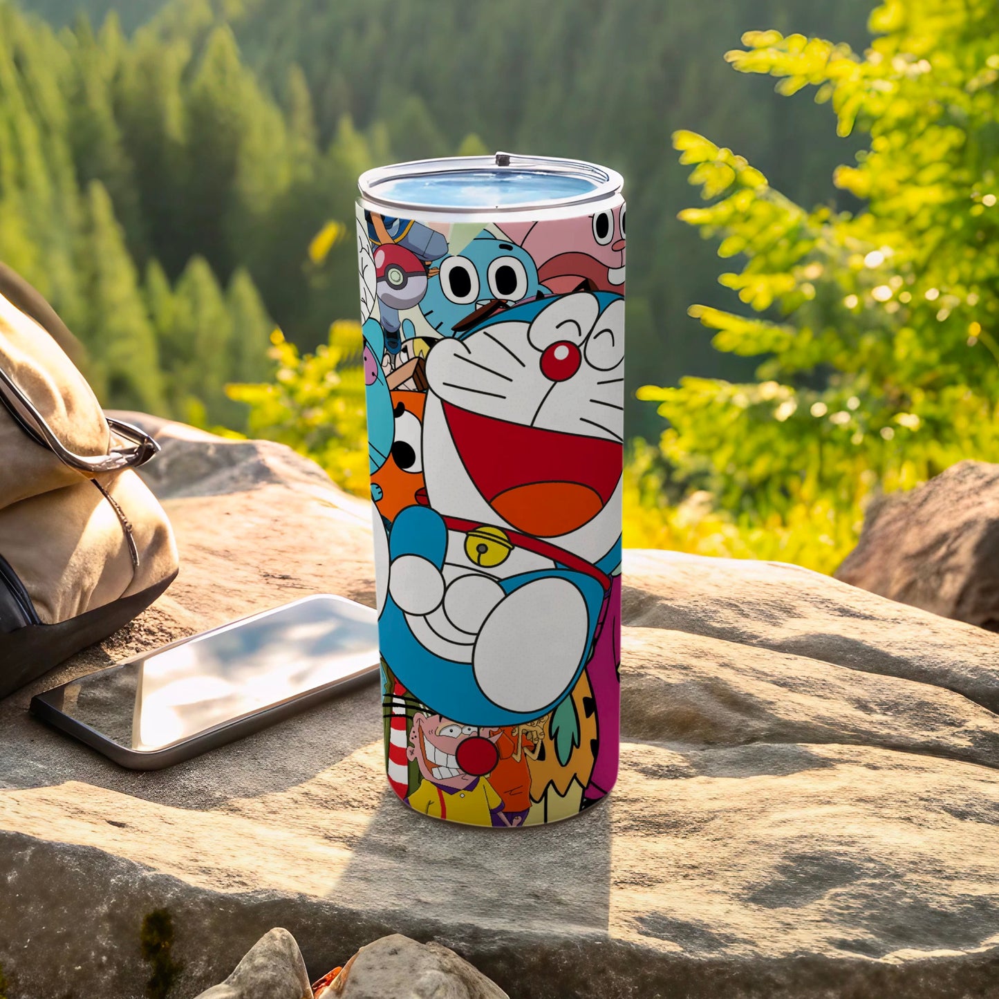 Colorful Cartoon Characters Design Tumbler Cup
