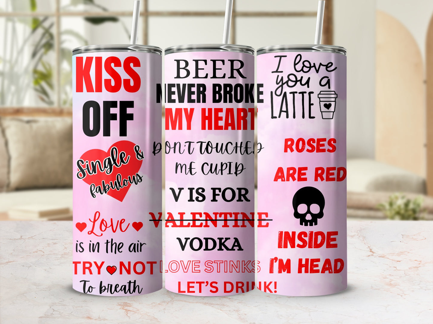 Trendy Personalized Drinkware Designs with Heartfelt Quotes