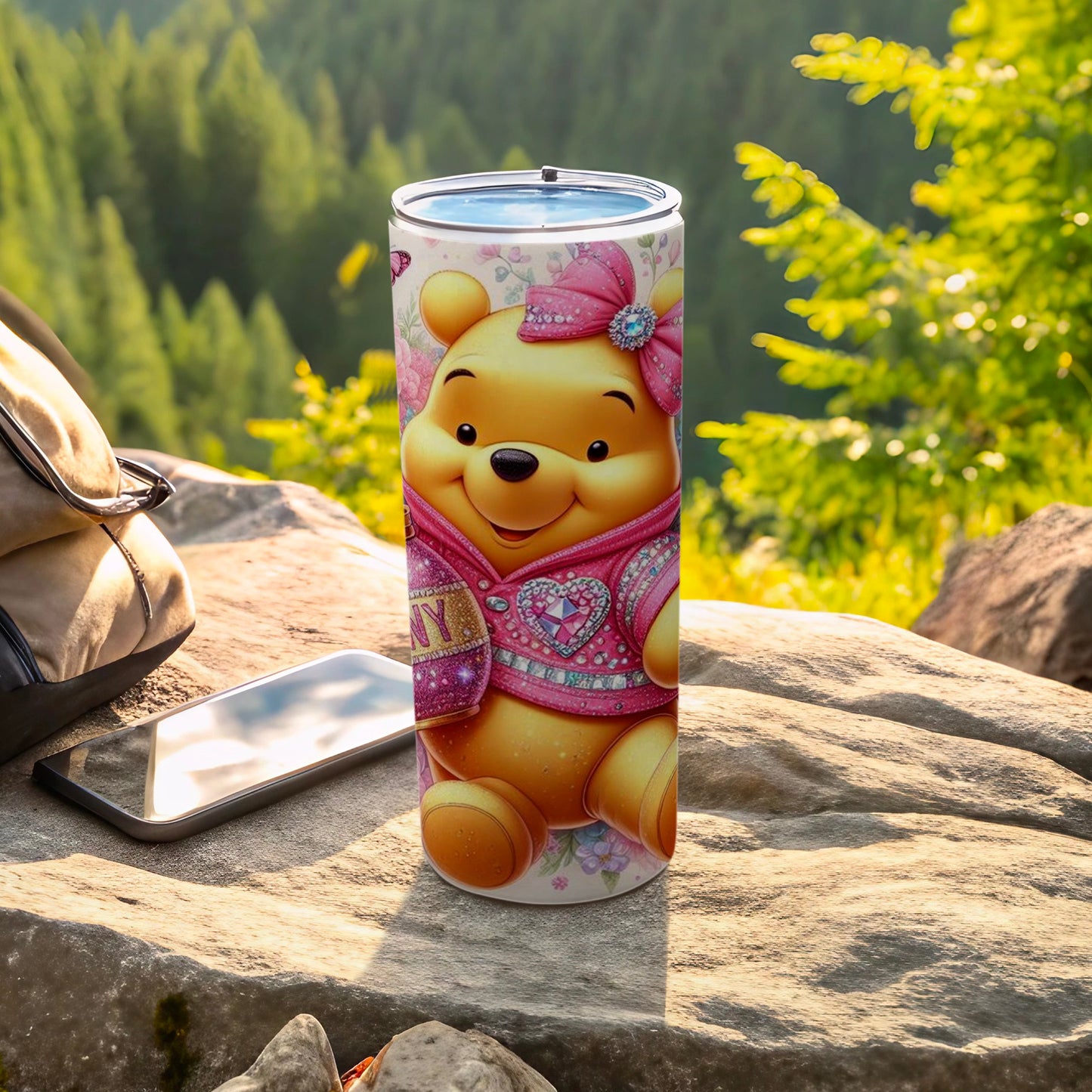 Cute Winnie the Pooh Decorative Travel Tumbler Cup