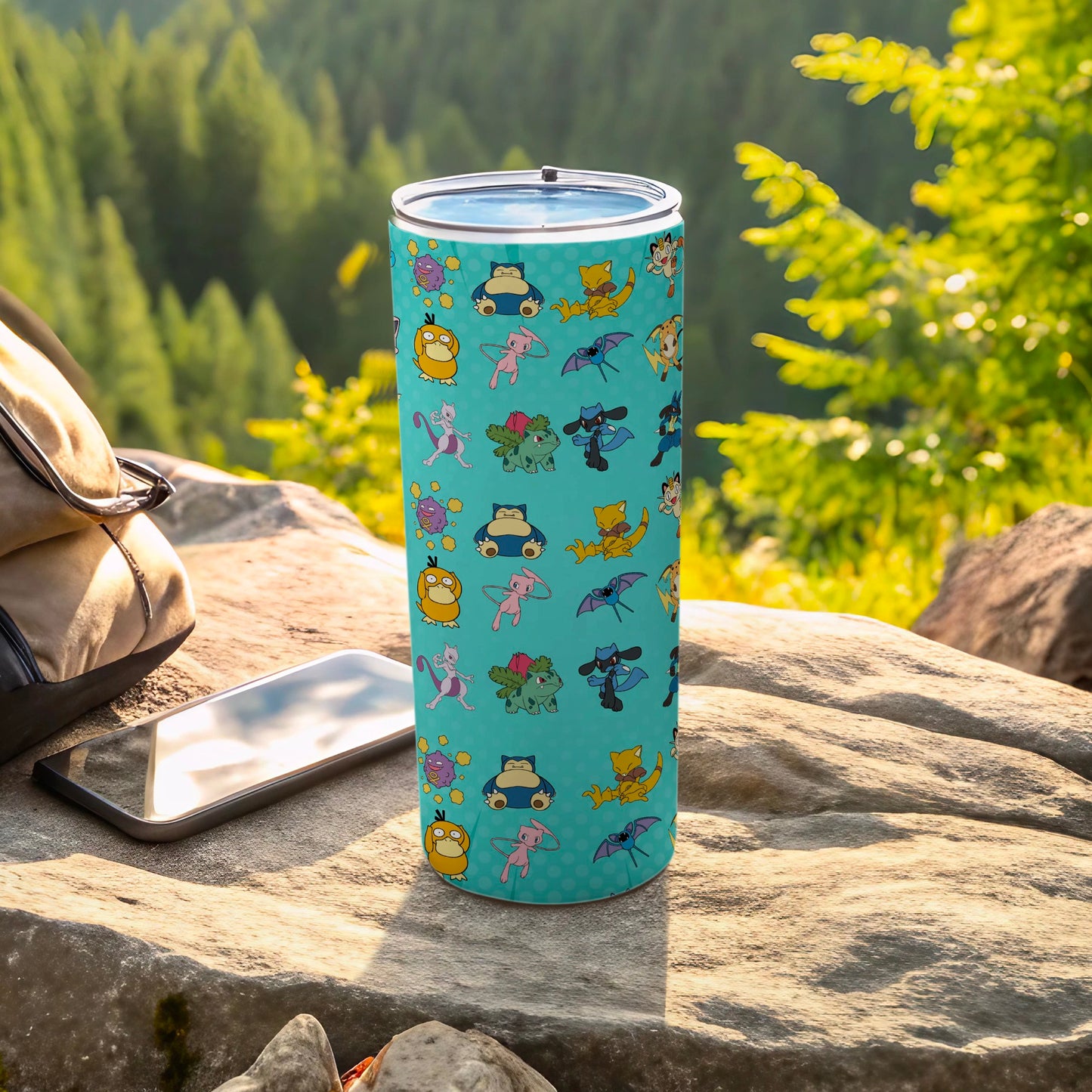 Vibrant Cartoon Characters Insulated Tumbler Cup