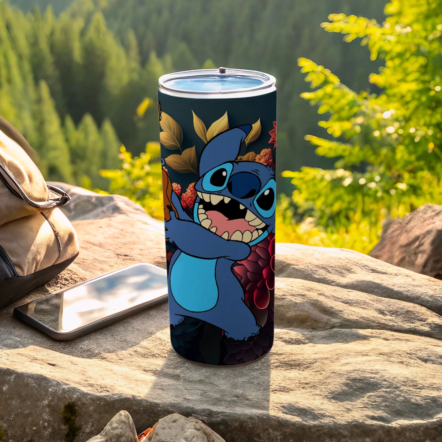 Blue Alien Character Adventure Insulated Tumbler