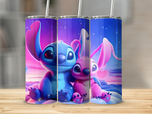 Cute Alien Characters Insulated Tumbler Cup Gift