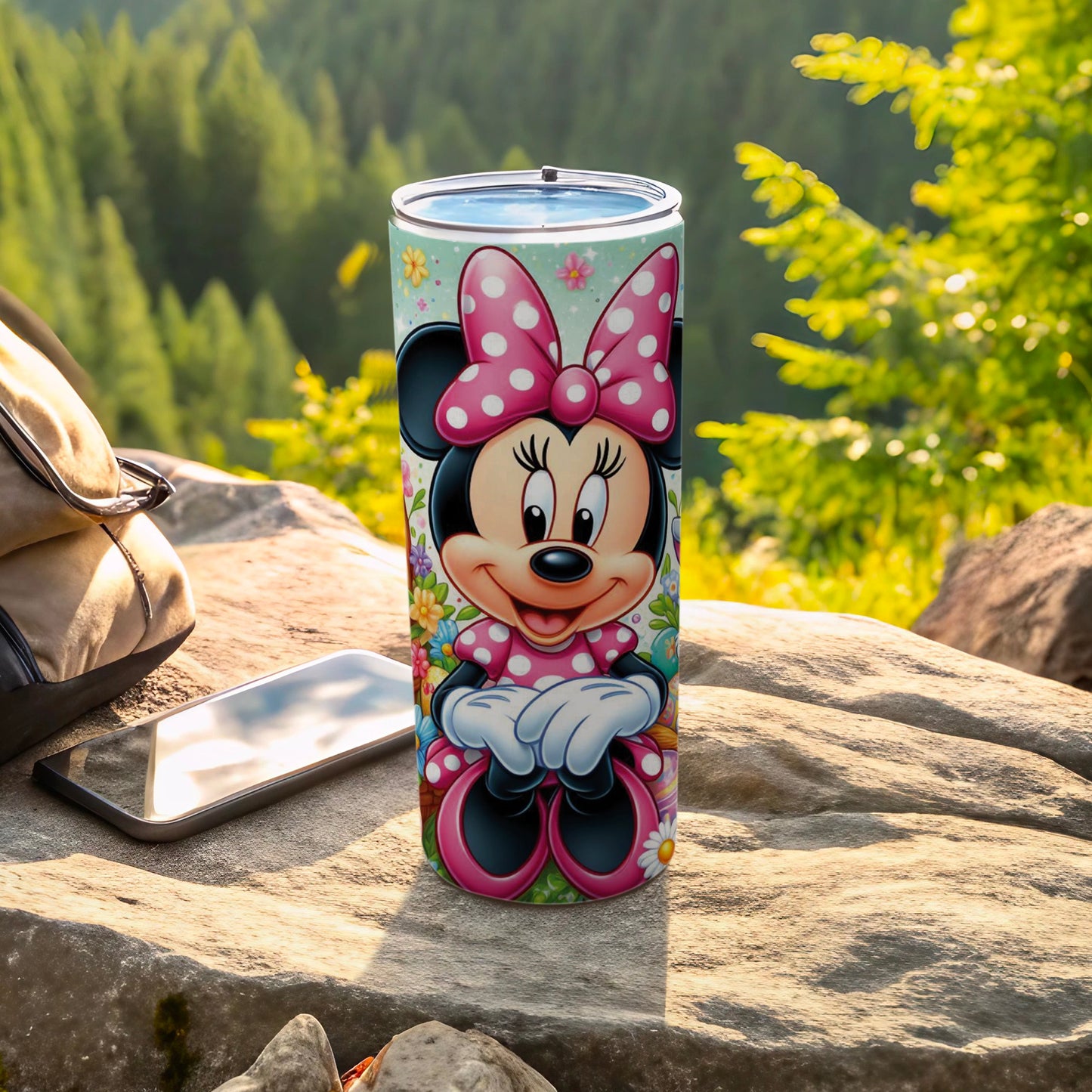 Minnie Mouse Pink Bow Floral Tumbler product type