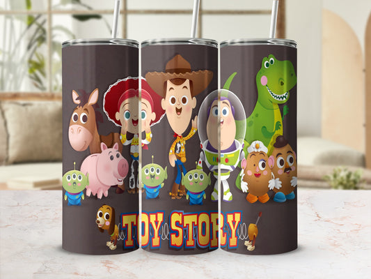 Toy Story Characters Themed Tumbler With Lid