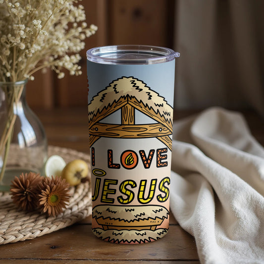 I Love Jesus Tumbler for Hot and Cold Beverages