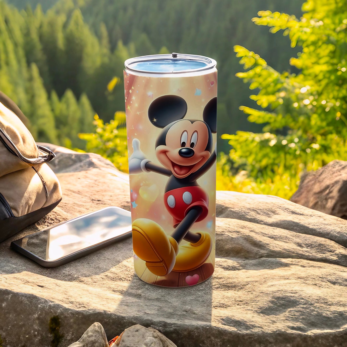 Colorful Mickey Mouse Insulated Tumbler Travel Mug