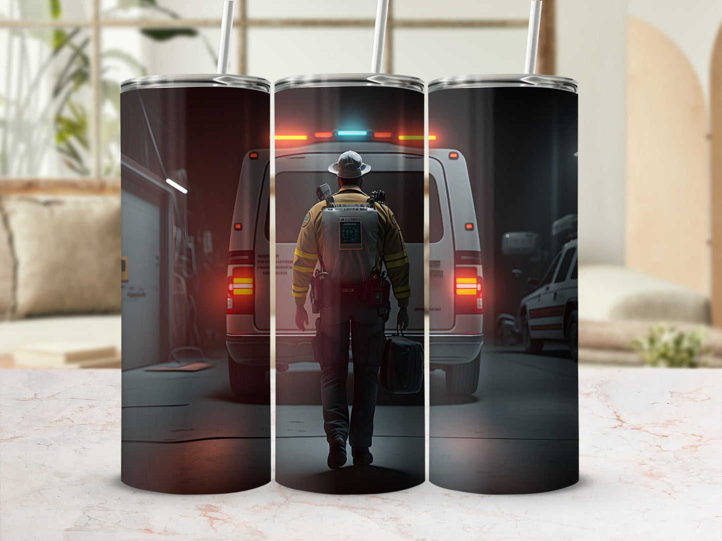 Emergency Responder Scene Travel Mug Stainless Steel Cup
