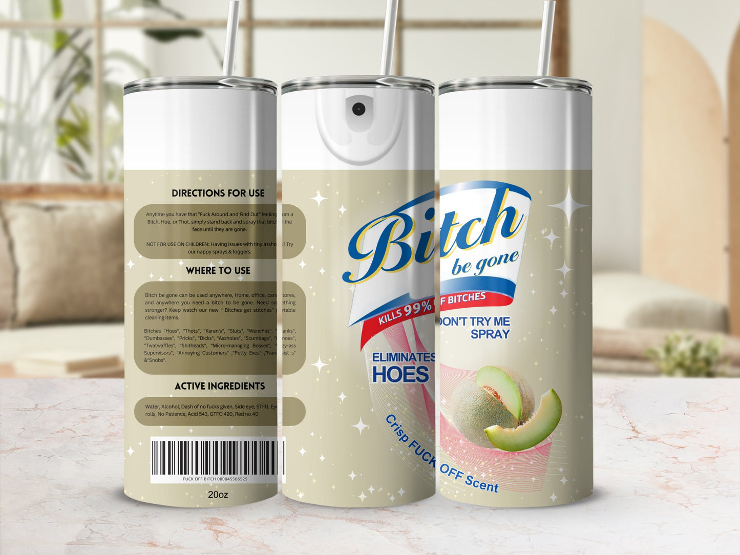 Bitch Be Gone Don't Try Me Spray Crisp Fuck Off Scent