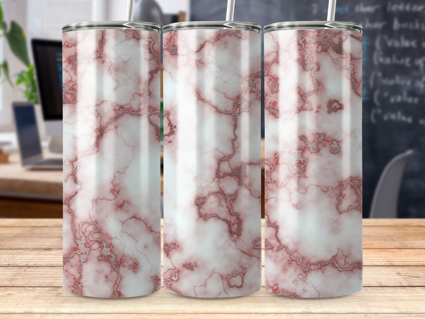 Blush Pink Silver Glitter Marble Design product type