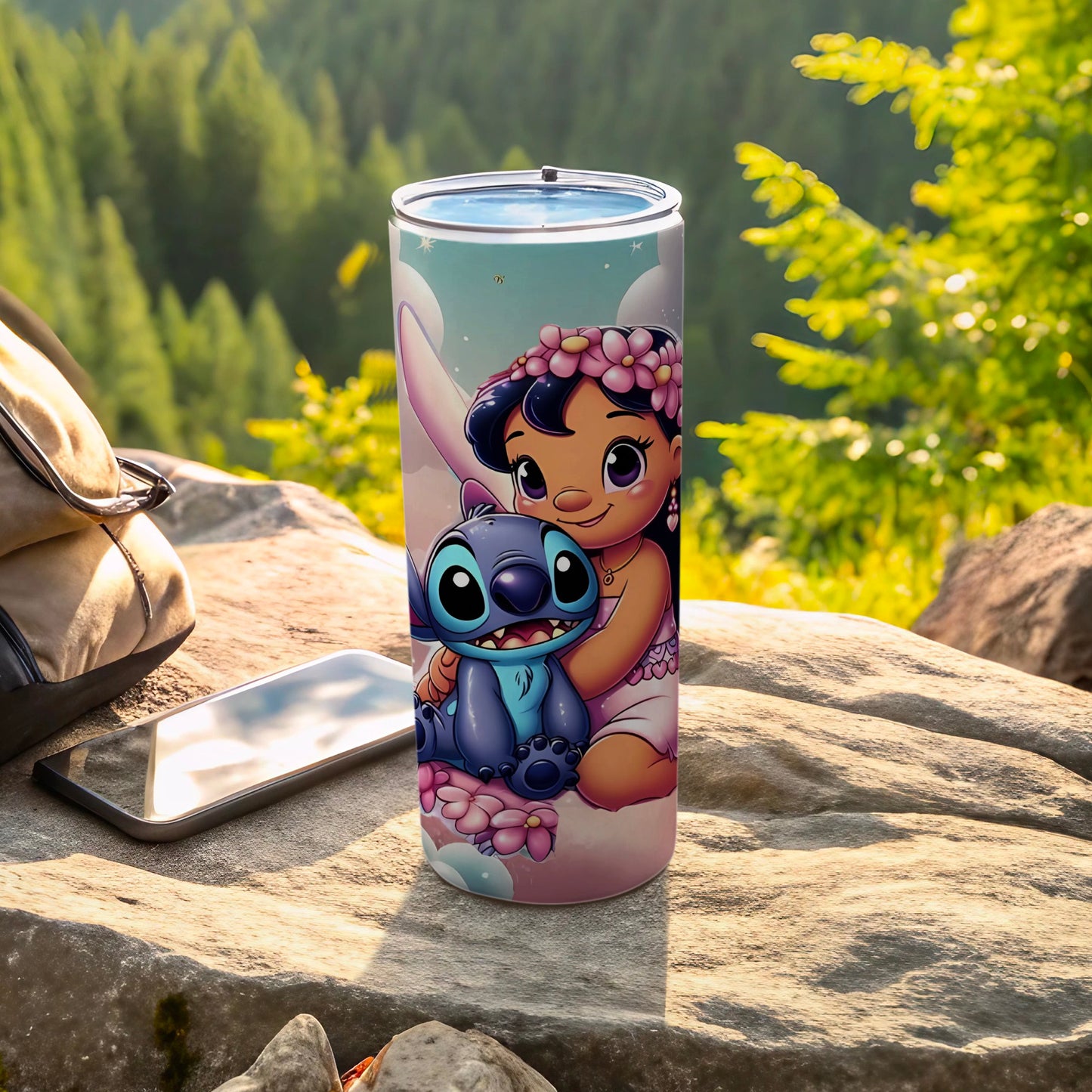 Lilo and Stitch Cartoon Themed Travel Mug
