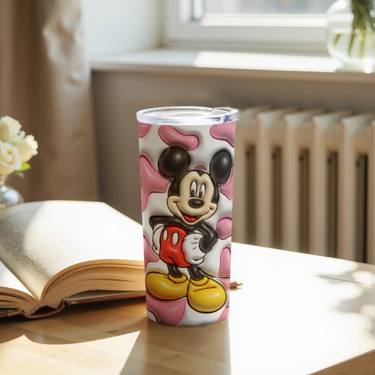 Cheerful Mickey Mouse Character Design Tumbler Cup