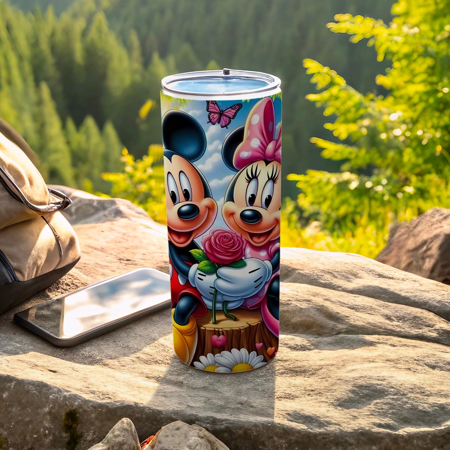 Mickey and Minnie Mouse Outdoor Travel Tumbler