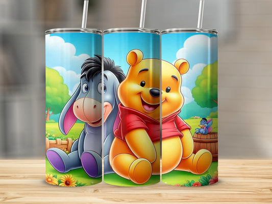 Colorful Cartoon Character Themed Tumbler for Kids