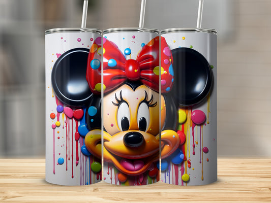Colorful Cartoon Character Design Drink Tumbler