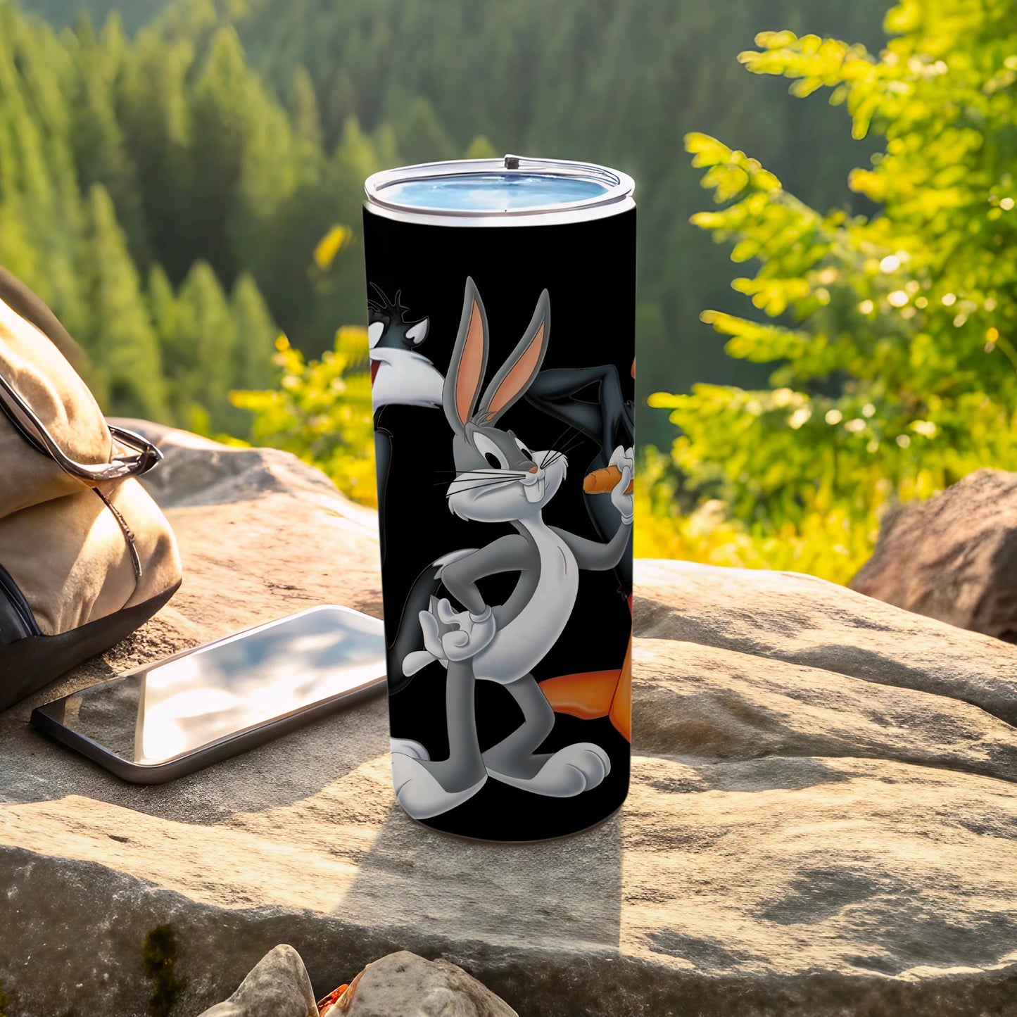 Bugs Bunny Sylvester Tweety Outdoor Tumbler Cup