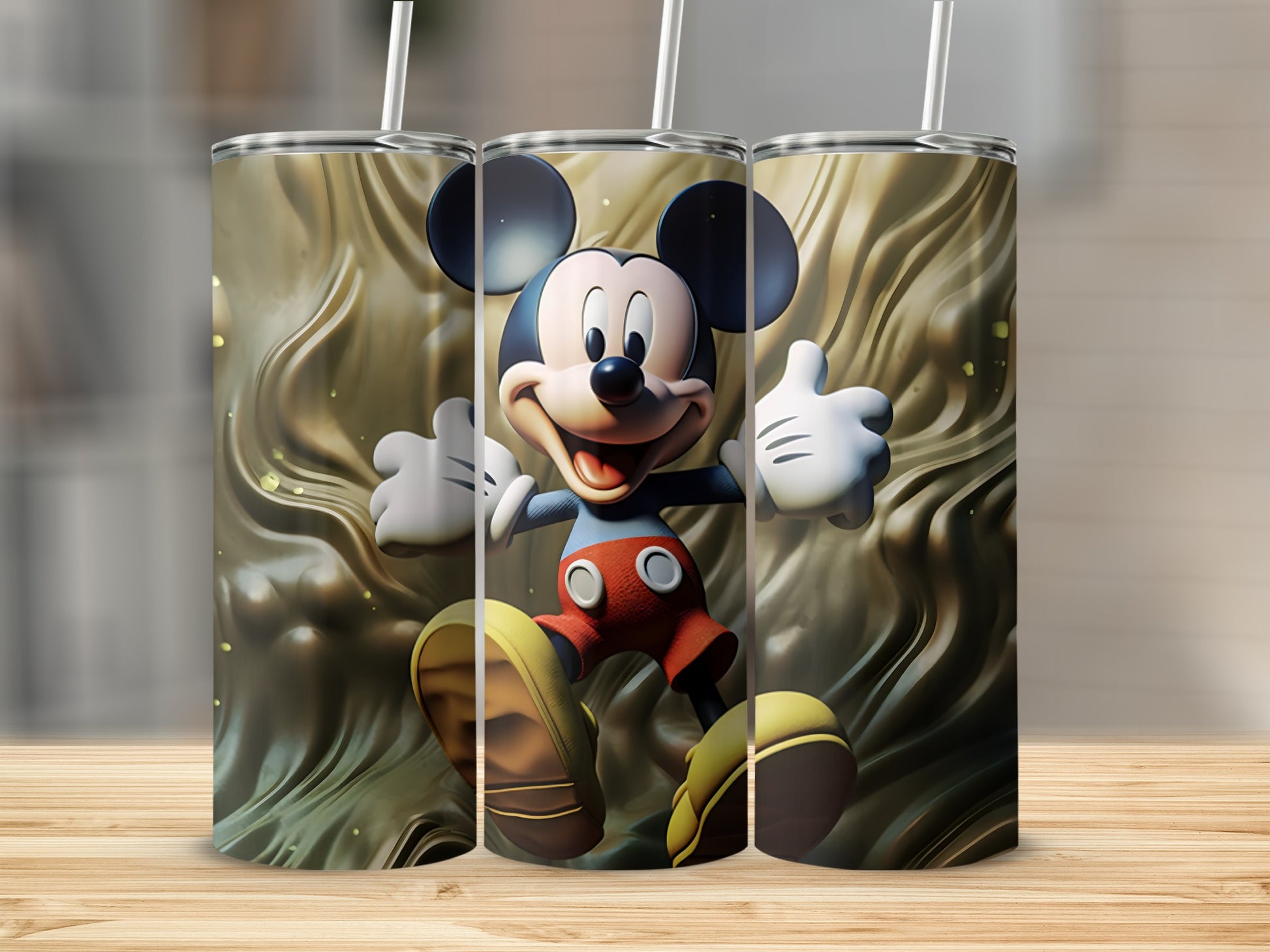 Mickey Mouse Stainless Steel Tumbler Cute Cartoon Design