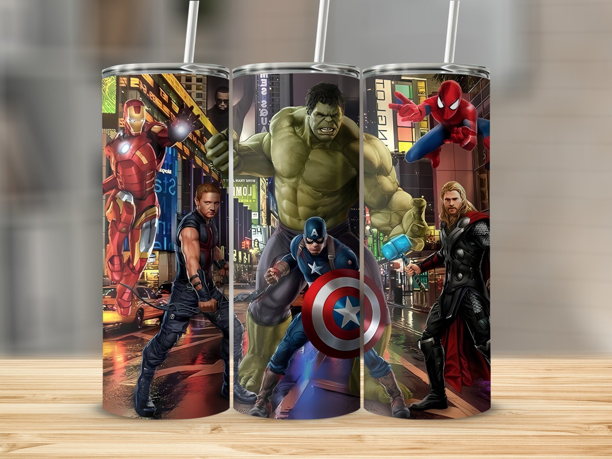 Marvel Superheroes Design Tumbler Cup
