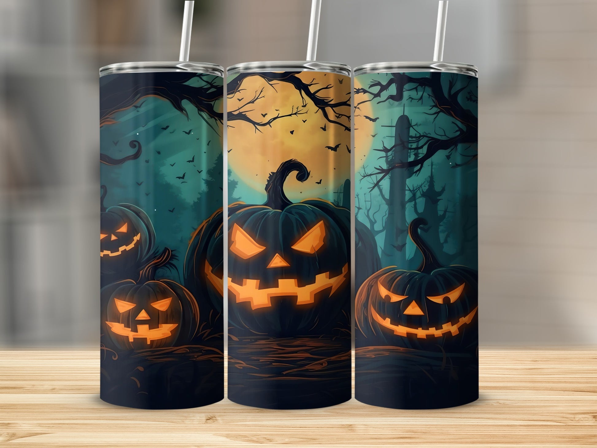 Spooky Jack-o'-Lantern Halloween Tumbler product