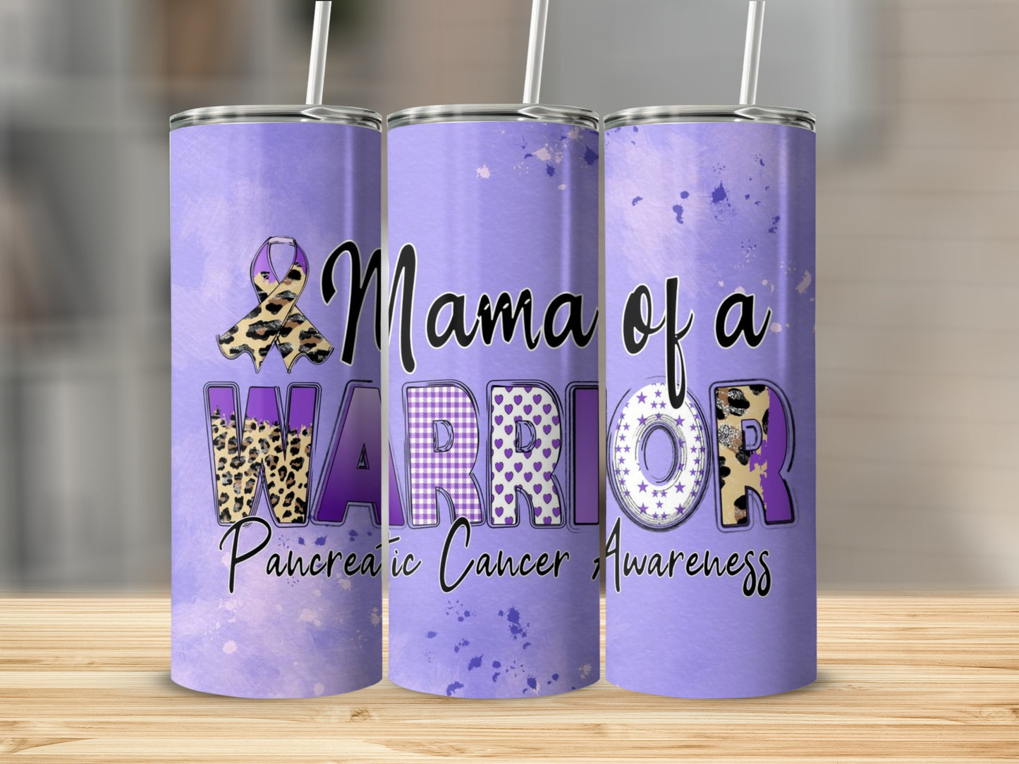 Mama of a Warrior Pancreatic Cancer Awareness Tumbler