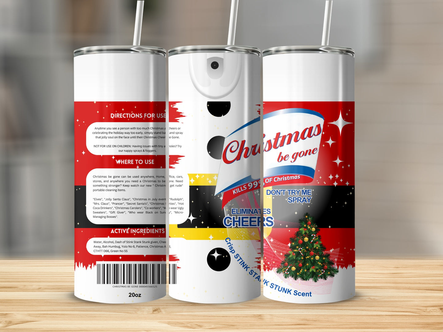 Christmas Be Gone Spray Kills 99 Percent of Cheer