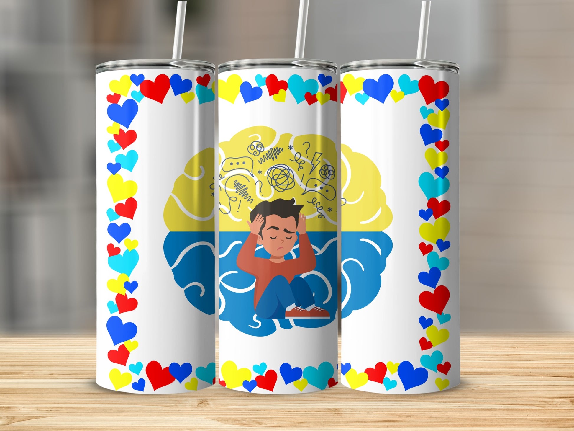 Colorful Mental Health Awareness Drinkware