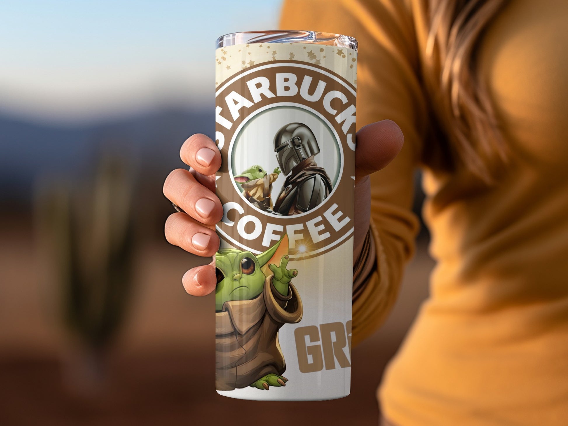 Starbucks Coffee Mandalorian Grogu Insulated Tumbler