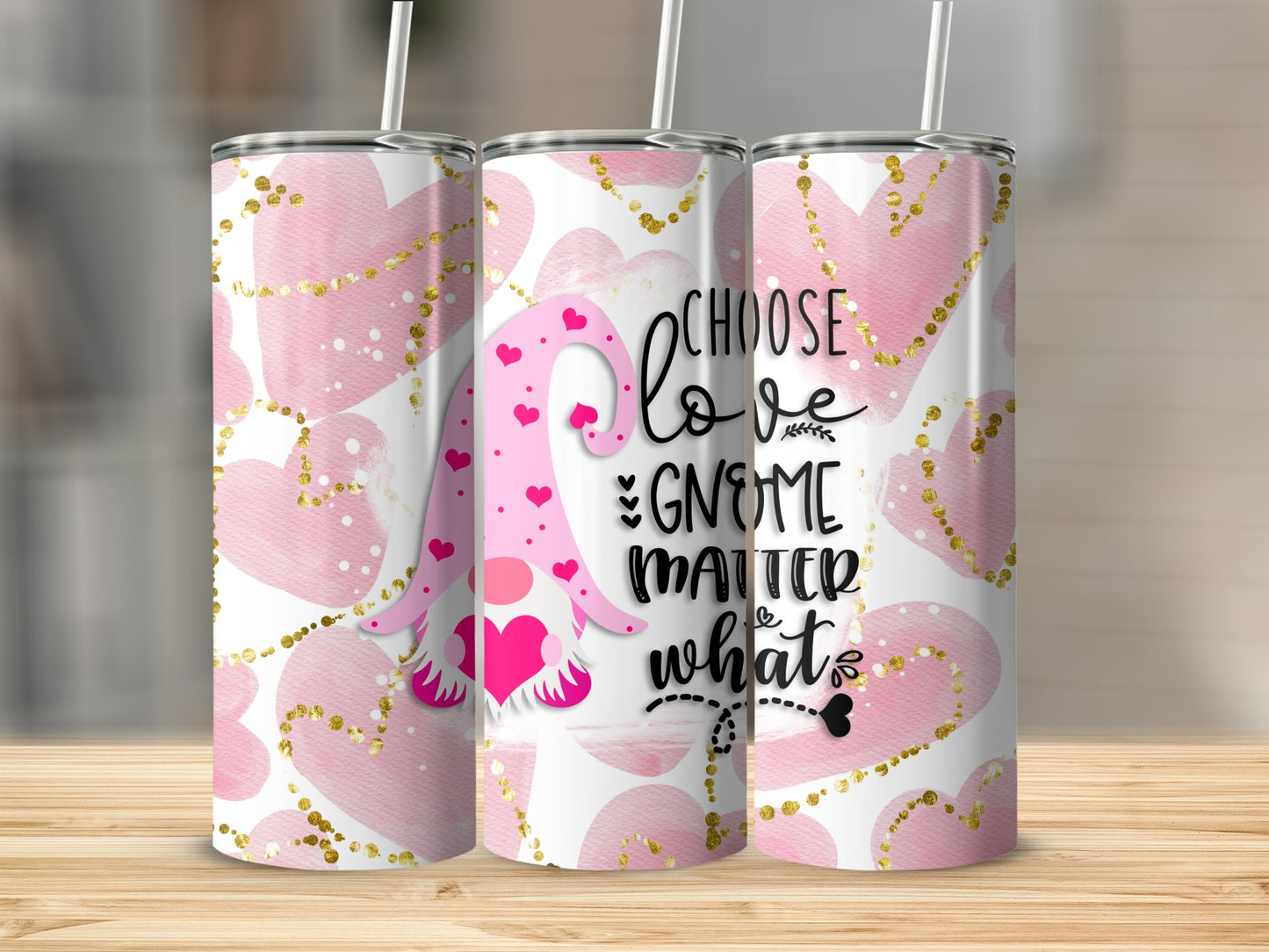 Pink Gnome CHOOSE love GNOME MATTER what product type