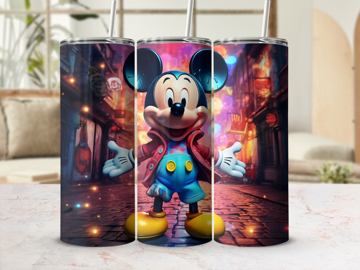 Mickey Mouse Street Art Insulated Tumbler