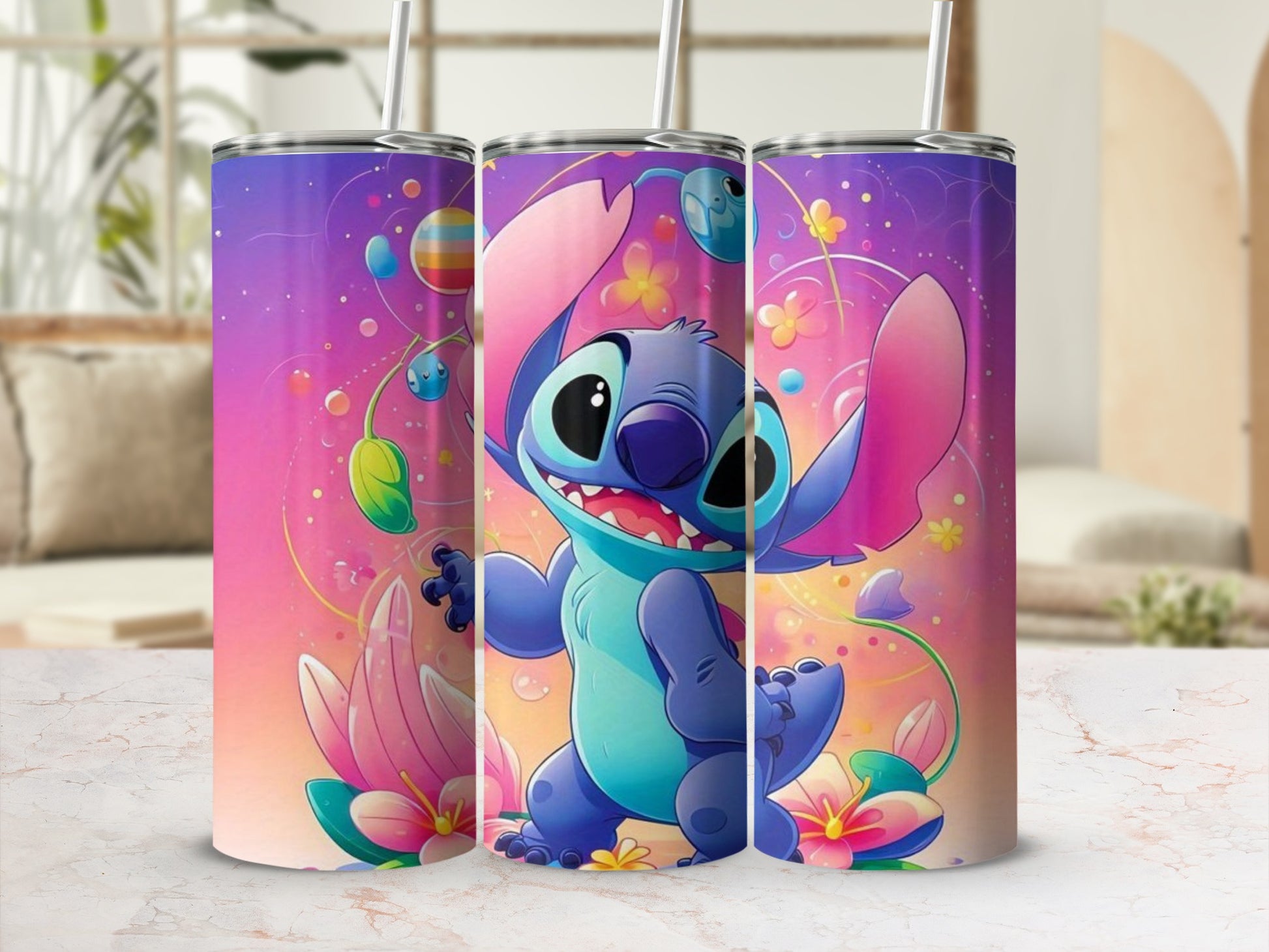 Vibrant Cartoon Character Themed Tumbler Drinkware