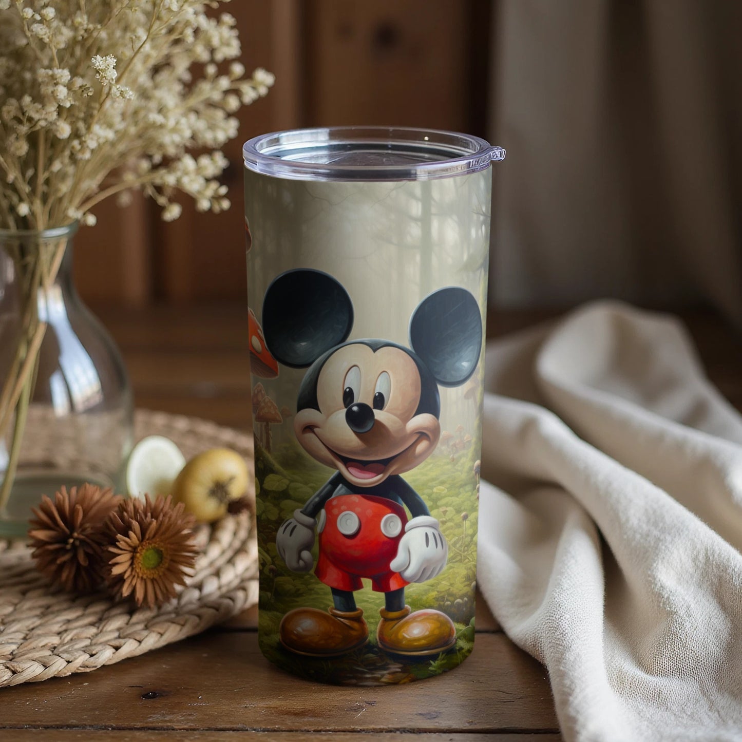 Mickey Mouse Forest Design Tumbler for Beverages