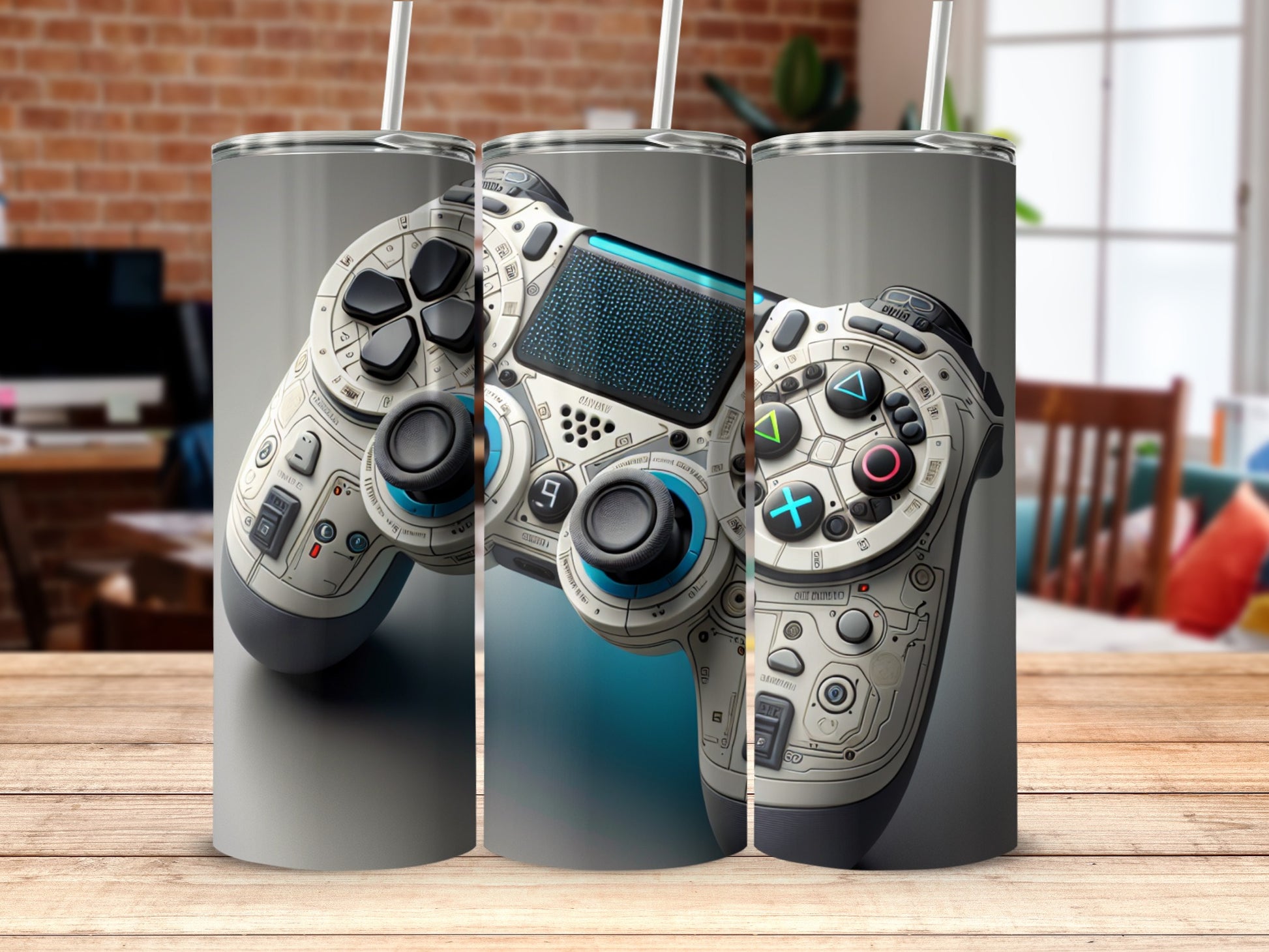 Stylish Gaming Controller Design Tumbler for Gamers