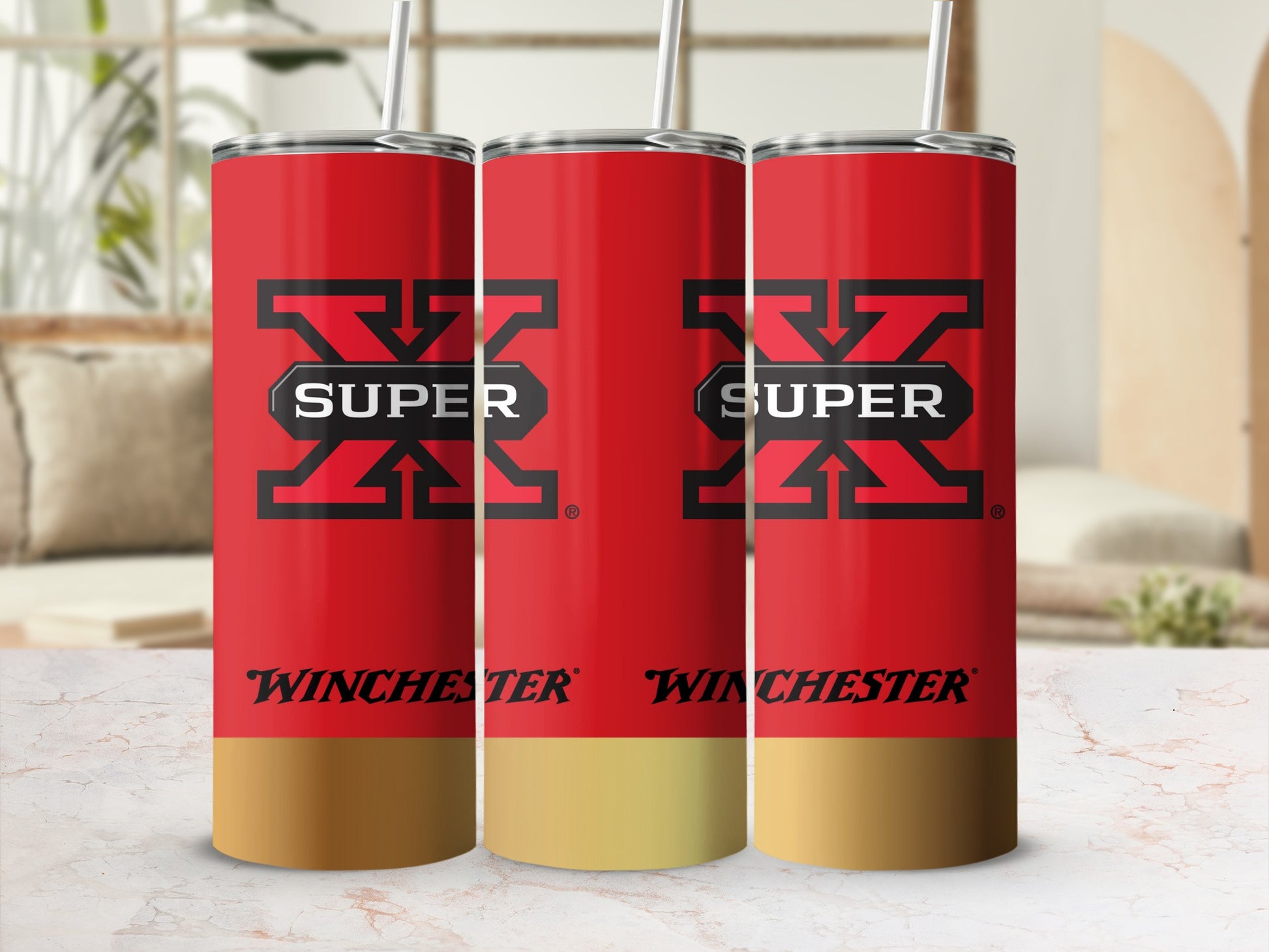 Red Gold Winchester Super X Design Tumbler product type
