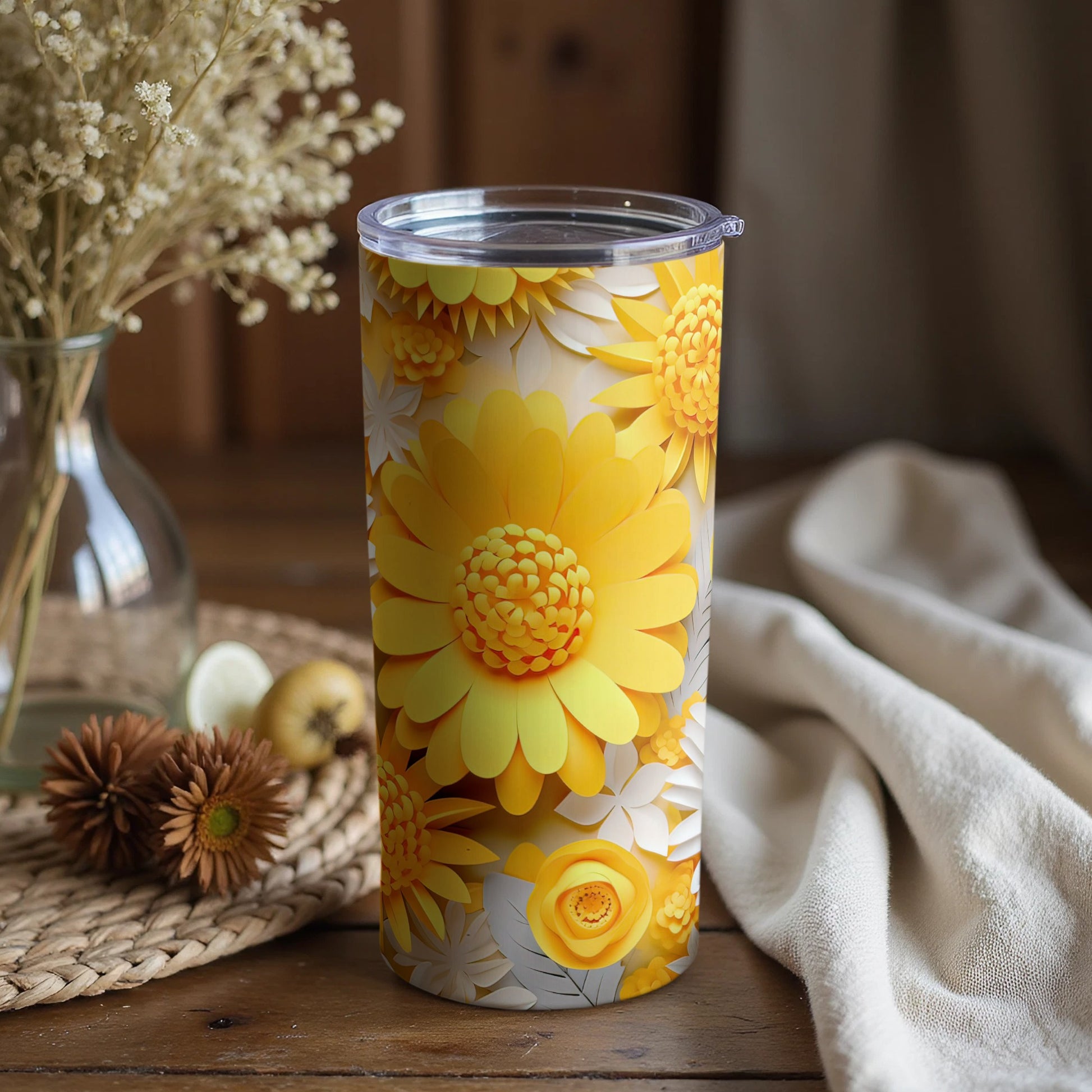 Vibrant Floral Printed Tumbler for Everyday Hydration