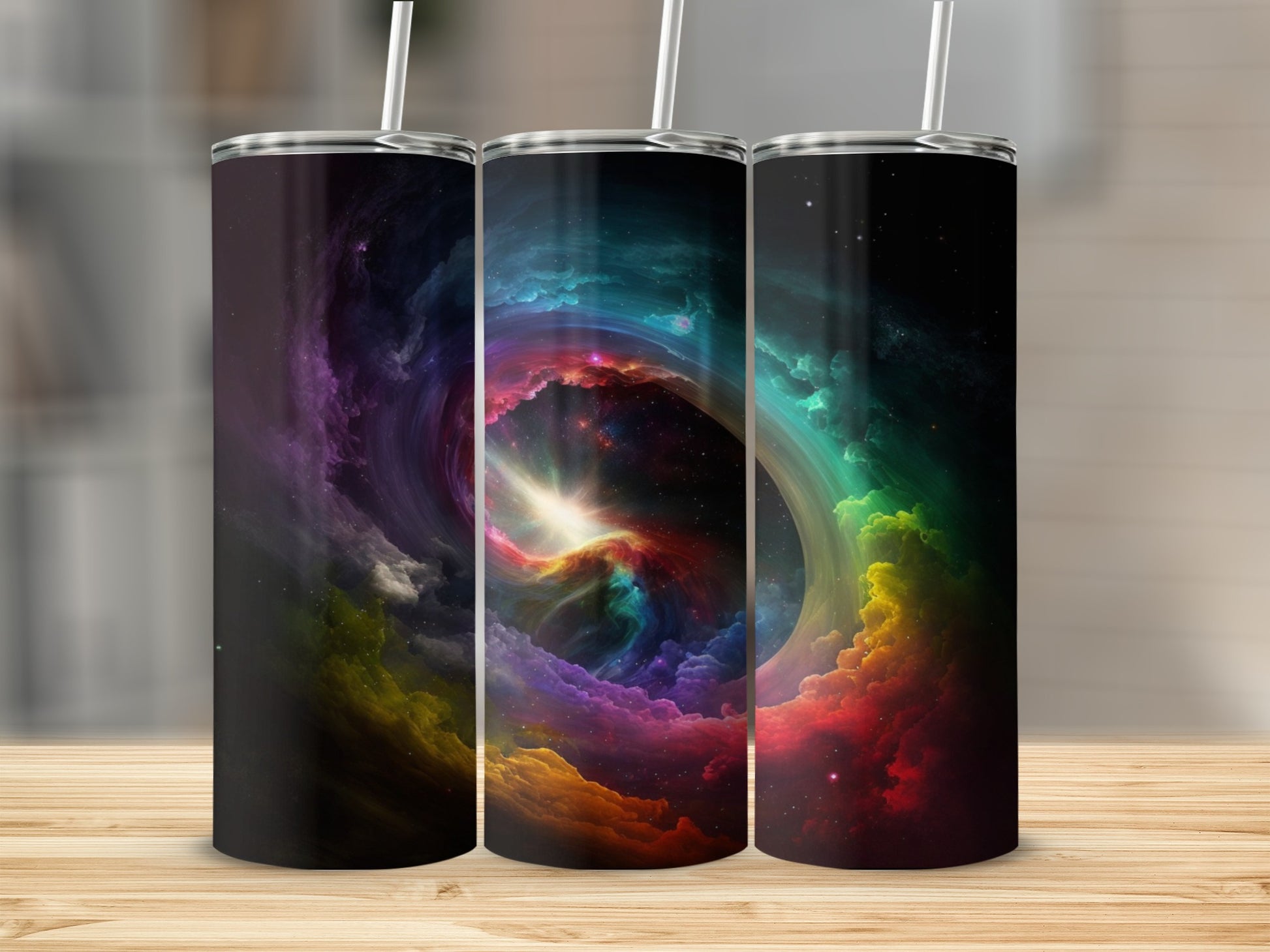 Vivid Galaxy Swirl Art Design Tumbler Cup Product