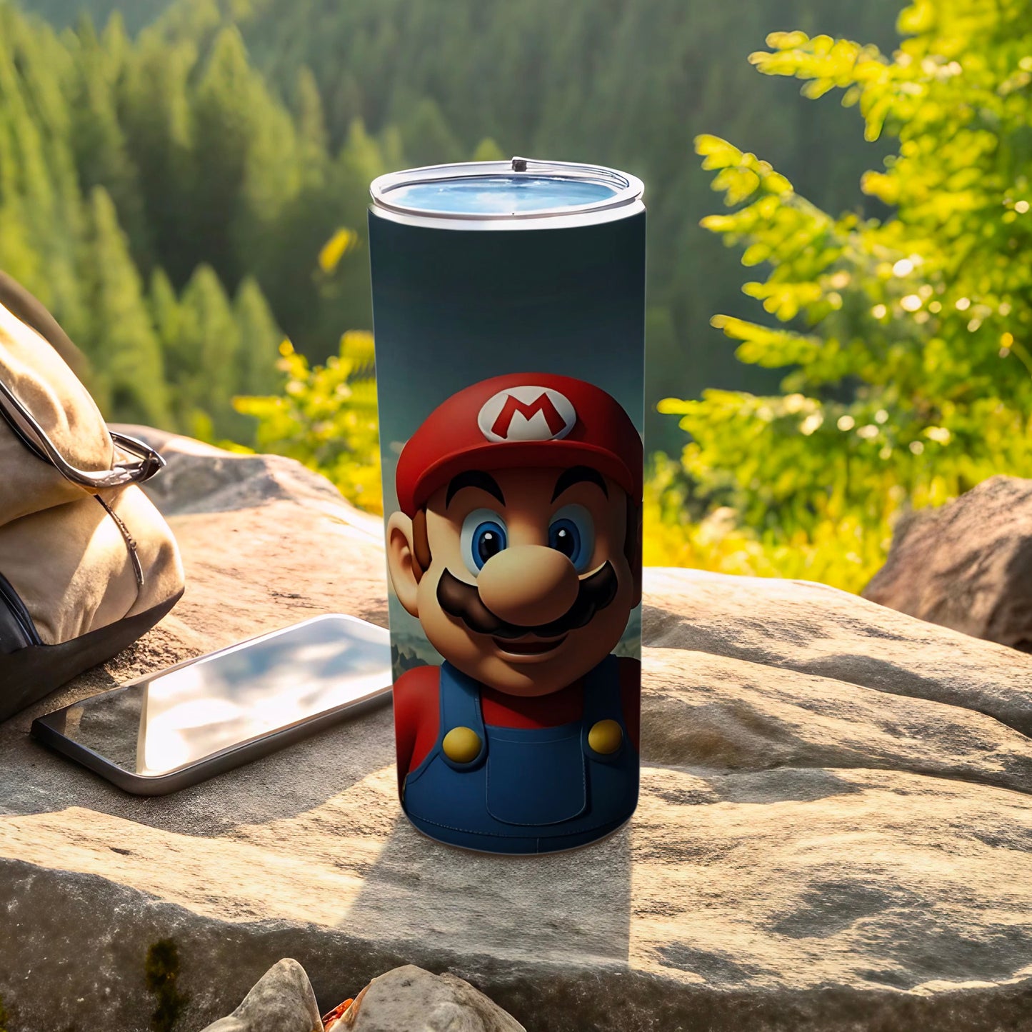 Mario Character Insulated Travel Tumbler for Outdoor Adventures