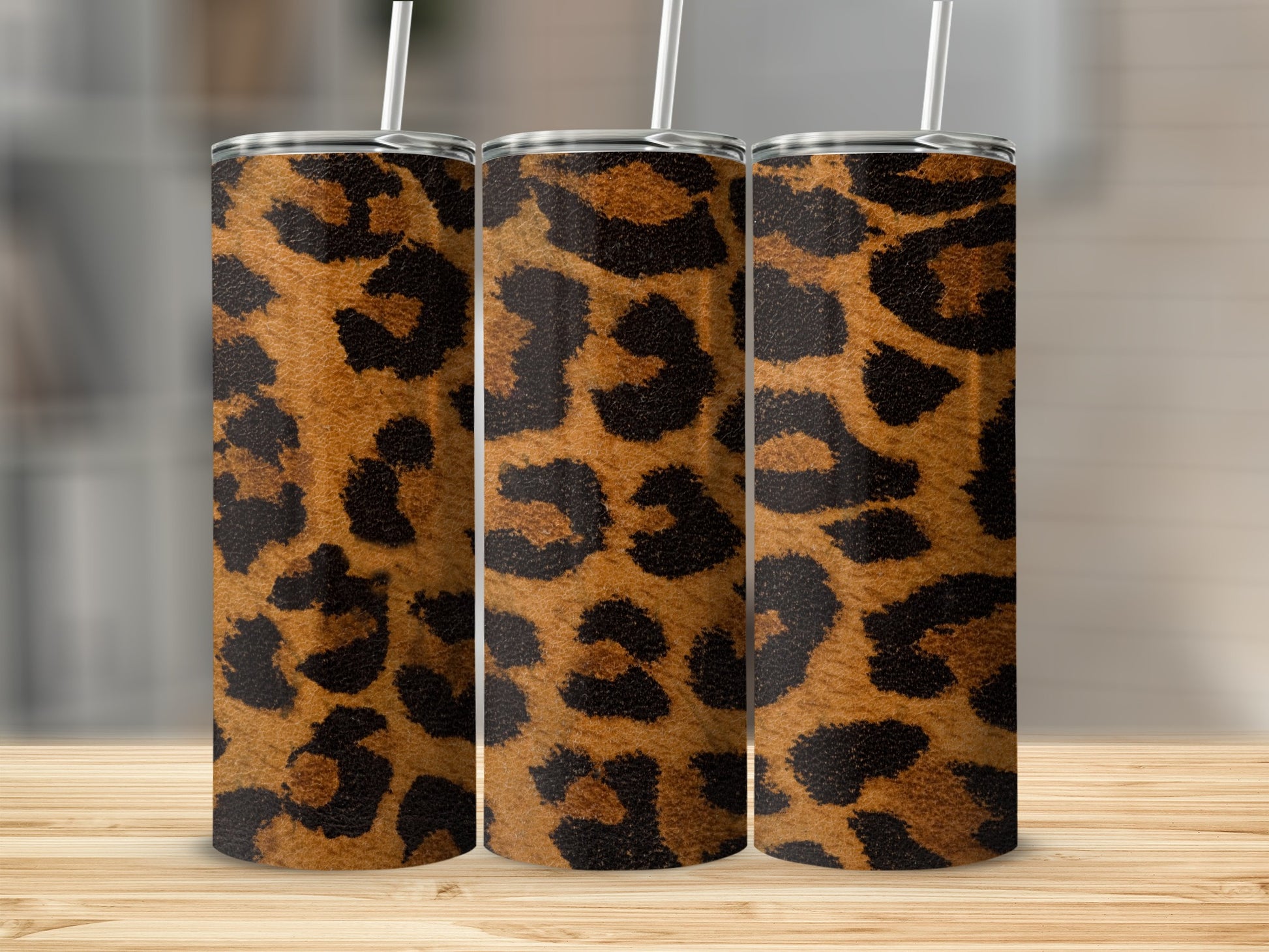 Stylish Leopard Print Tumbler for Trendy Beverage Holders
